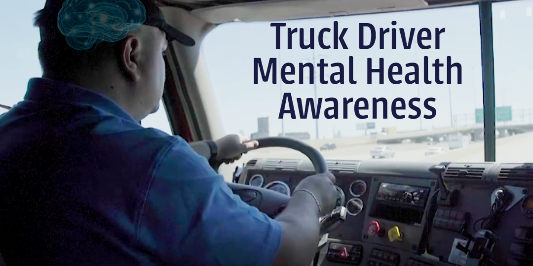 Mental health in trucking blog cover photo for Brite logistics chicago trucking company, Brite logistics blog